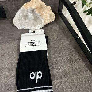 ALO Yoga Black Casual Socks